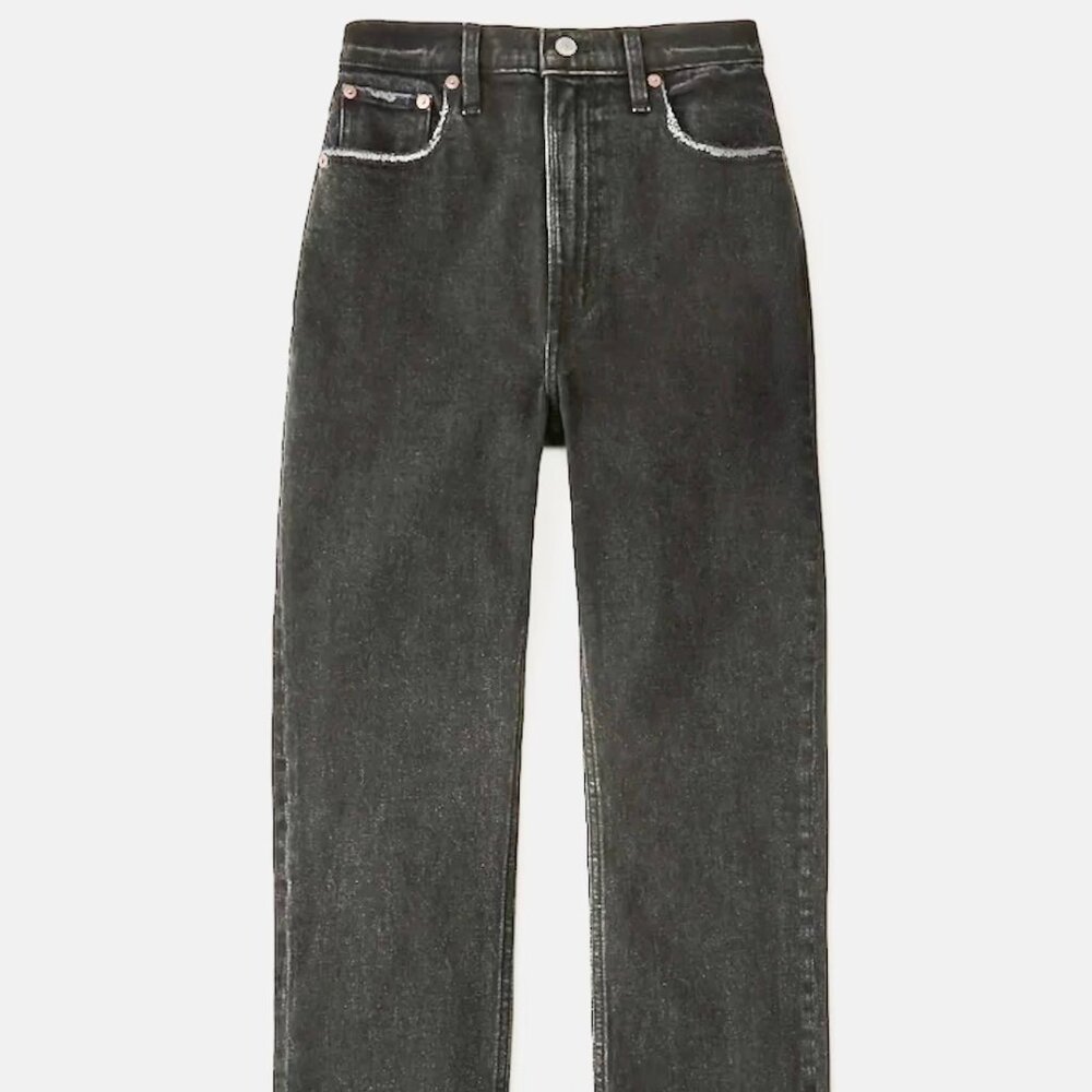 Ultra High Rise Ankle Straight Jeans (Petite)
